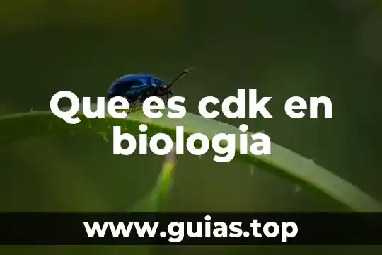 Que es vio acumulación en biologia 4 Que es cdk en biologia