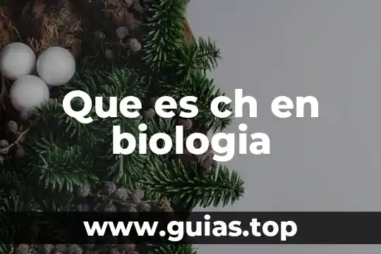 Que es apolar en biologia 3 Que es ch en biologia