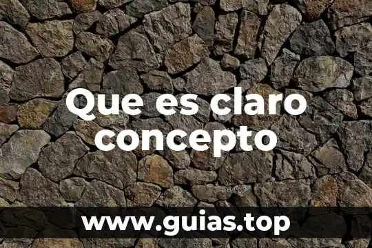Que es infraganti concepto 7 Que es claro concepto