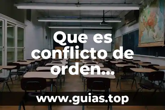 Que es orden de planta 7 Que es conflicto de orden economico