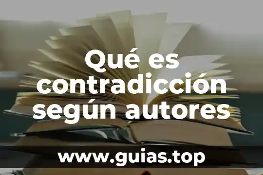 Que es el embarazo segun autores 8 Qué es contradicción según autores