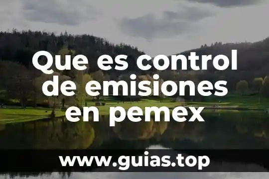 Que es el servicio extendido de proveedor de pemex 3 Que es control de emisiones en pemex