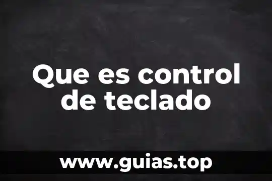 Que es lbs en kid control 6 Que es control de teclado