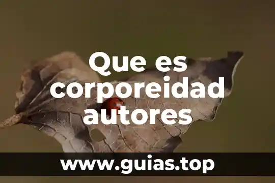 Que es el pensamiento autores 4 Que es corporeidad autores