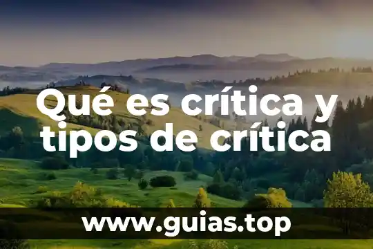 Raza que es y tipos 7 Qué es crítica y tipos de crítica