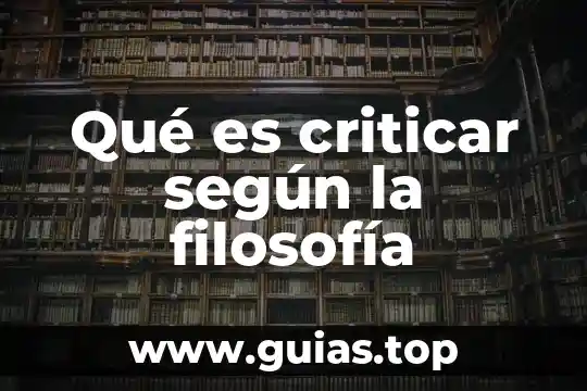 Qué es el diagnóstico según Richard Mari Molla 2001 3 Qué es criticar según la filosofía