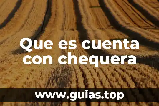 Que es una cuenta o cheque 8 Que es cuenta con chequera