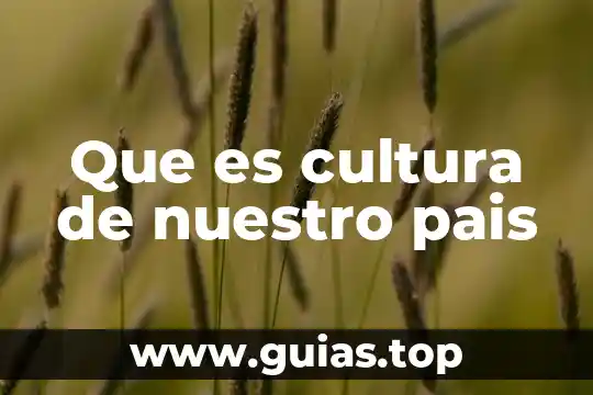 Que es un cientifico nombre completo año pais y origen 8 Que es cultura de nuestro pais
