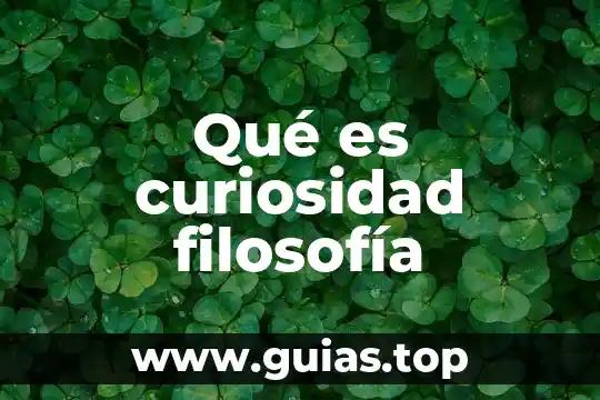 Qué es género filosofía 8 Qué es curiosidad filosofía