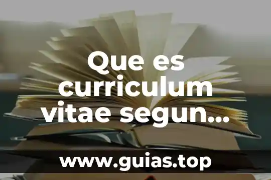 Que es nepotismo segun autores 5 Que es curriculum vitae segun autores