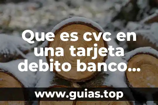 Que es una tarjeta en contabilidad 5 Que es cvc en una tarjeta debito banco caja social