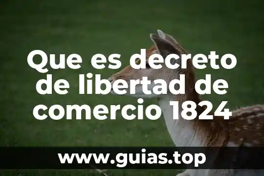 Que es un decreto unam 5 Que es decreto de libertad de comercio 1824