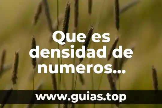 Que es suma y resta de numeros decimales 6 Que es densidad de numeros decimales