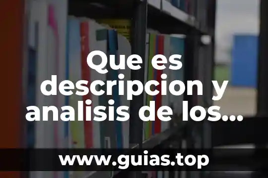 Qué es la descripción de la teoría 4 Que es descripcion y analisis de los elementos del proyecto