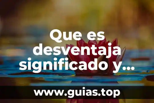 Que es la realidad significado 8 Que es desventaja significado y concepto