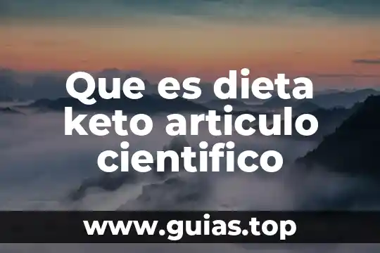 Que es ciencia en pensamiento cientifico 4 Que es dieta keto articulo cientifico
