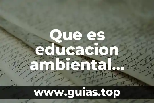 Que es una auditoria ambiental semarnat 6 Que es educacion ambiental semarnat