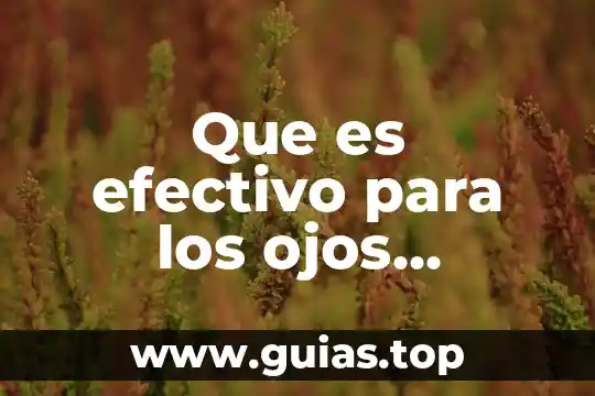 Qué es número de línea en ojos 3 Que es efectivo para los ojos cansados