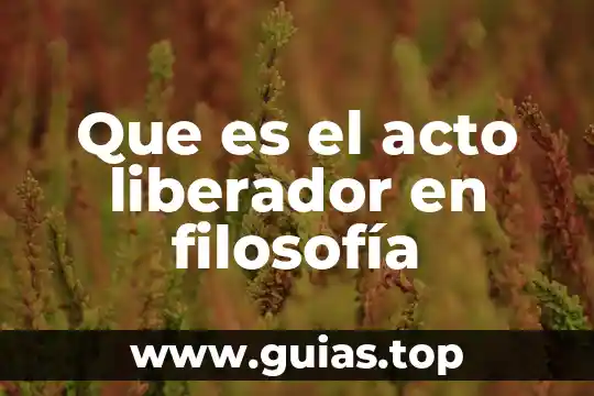 Por que es un instrumento la logica para la filosofia 5 Que es el acto liberador en filosofía