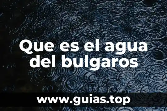 Que es la planta recicladora de agua lerma 5 Que es el agua del bulgaros