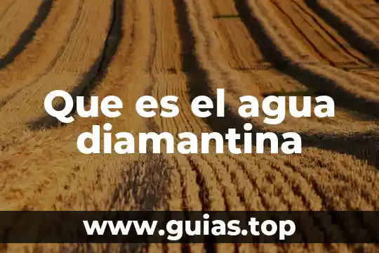 Agua pyrmont que es 7 Que es el agua diamantina