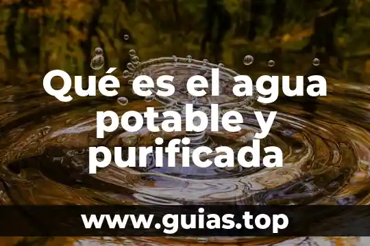 Que es agua potable en yucatan 8 Qué es el agua potable y purificada
