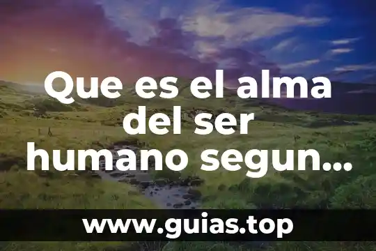 Qué es ser vivo o inerte 3 Que es el alma del ser humano segun la biblia