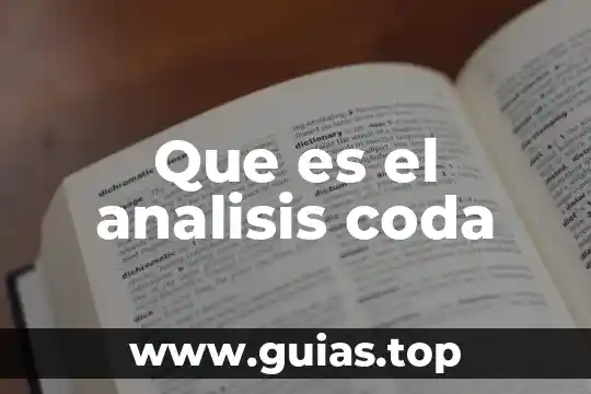 Análisis de tesis que es 4 Que es el analisis coda