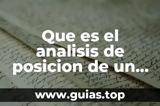 Qué es la unidad de análisis en una tesis 6 Que es el analisis de posicion de un mecanismo