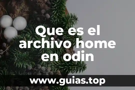 Que es la libertad de pensamiento para niños 8 Que es el archivo home en odin