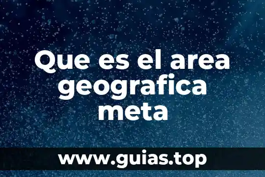 Que es area bianca 3 Que es el area geografica meta