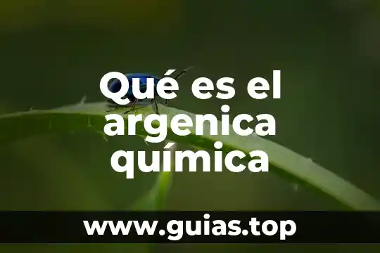 Que es la quimica definicion concepto 3 Qué es el argenica química