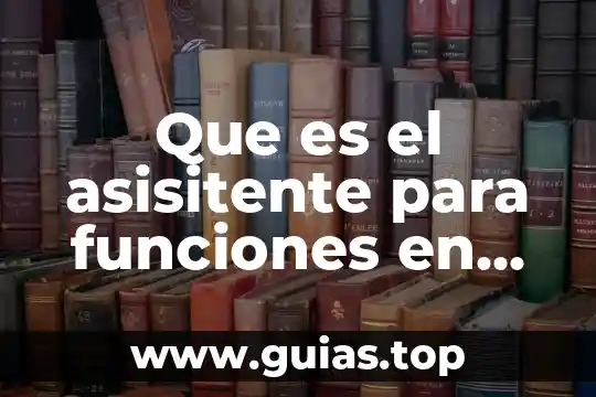 Qué es una distribución de planta libros 3 Que es el asisitente para funciones en excel