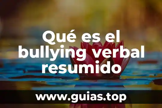 Qué es metáfora verbal ejemplos 8 Qué es el bullying verbal resumido