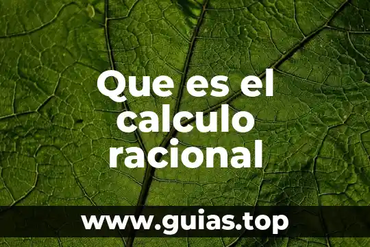 Qué es un número y racional 3 Que es el calculo racional