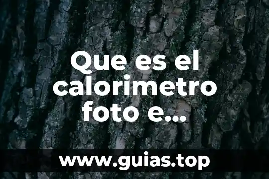 Qué es la investigación en línea definición 4 Que es el calorimetro foto e investigacion