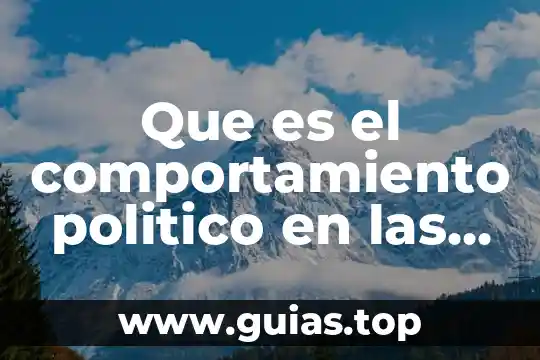 Vigilancia del comportamiento de riesgo juvenil que es 5 Que es el comportamiento politico en las organizaciones