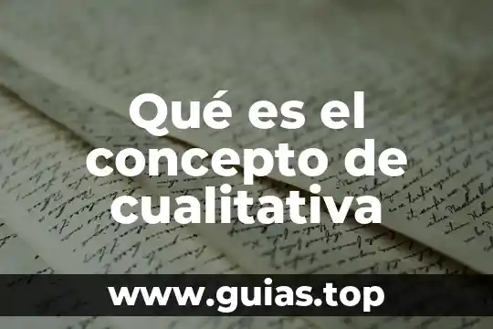 Qué es un acta de inicio en la tecnología concepto 5 Qué es el concepto de cualitativa