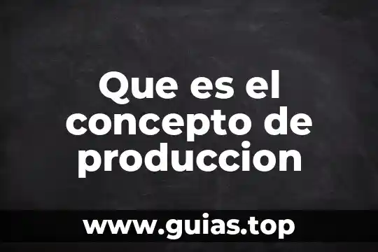 Que es el concepto de irreoactividad 3 Que es el concepto de produccion