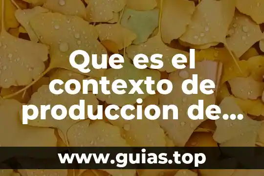 Que es una obra federal y obra publica 6 Que es el contexto de produccion de una obra