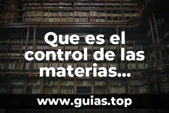 Pensamiento critico que es materias 8 Que es el control de las materias primas