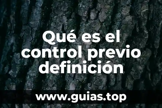Que es un nanometro definicion 8 Qué es el control previo definición