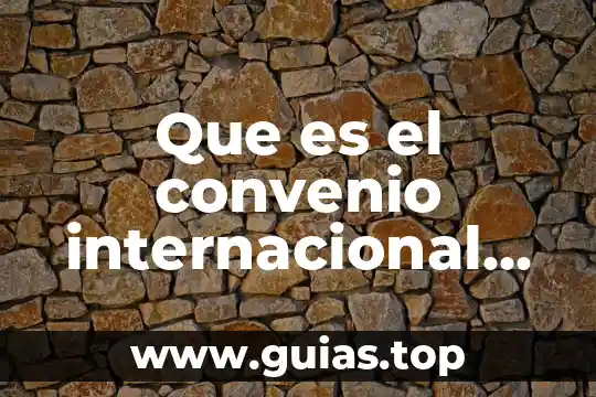 Que es un convenio de servicios profesionales 3 Que es el convenio internacional de las maderas tropicales