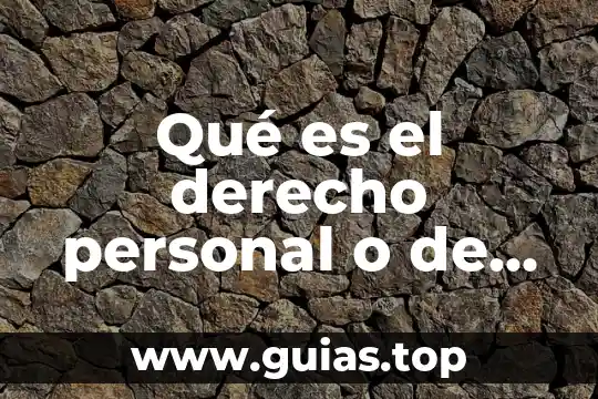 Que es escepticismo en derecho 3 Qué es el derecho personal o de crédito