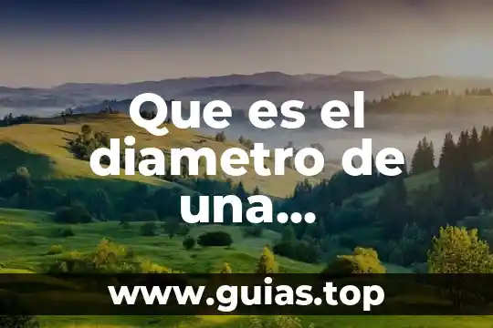 Que es un marco en una circunferencia 8 Que es el diametro de una circunferencia para niños