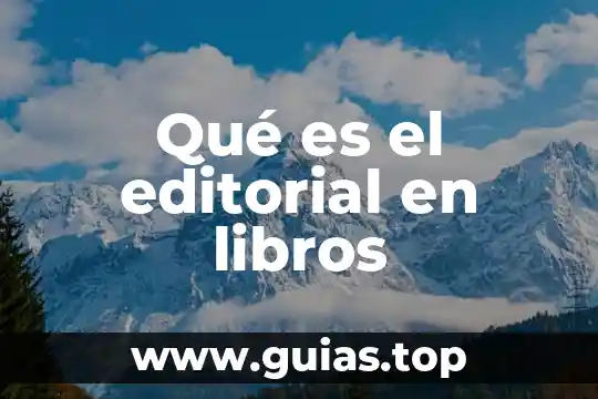 Que es una constitución en libros 3 Qué es el editorial en libros