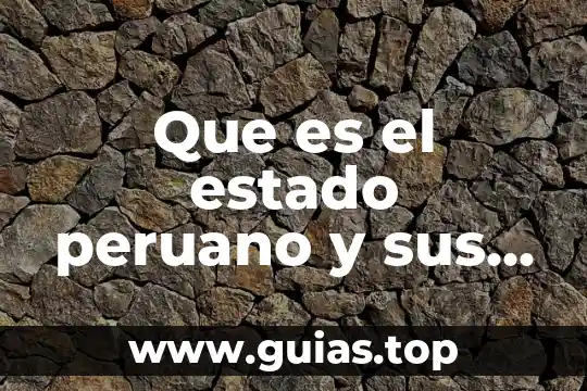 Qué es catarsis en filosofía 5 Que es el estado peruano y sus elementos