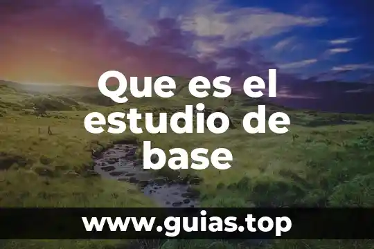 Que es depurar base de datos 3 Que es el estudio de base