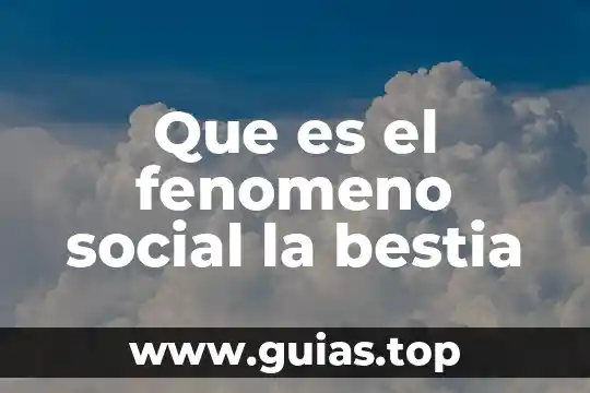Que es el pensamiento social 4 Que es el fenomeno social la bestia