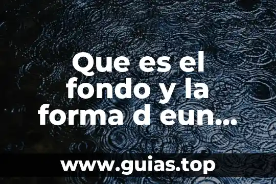 Que es proceso de perforacion d pozos de agua 3 Que es el fondo y la forma d eun texto